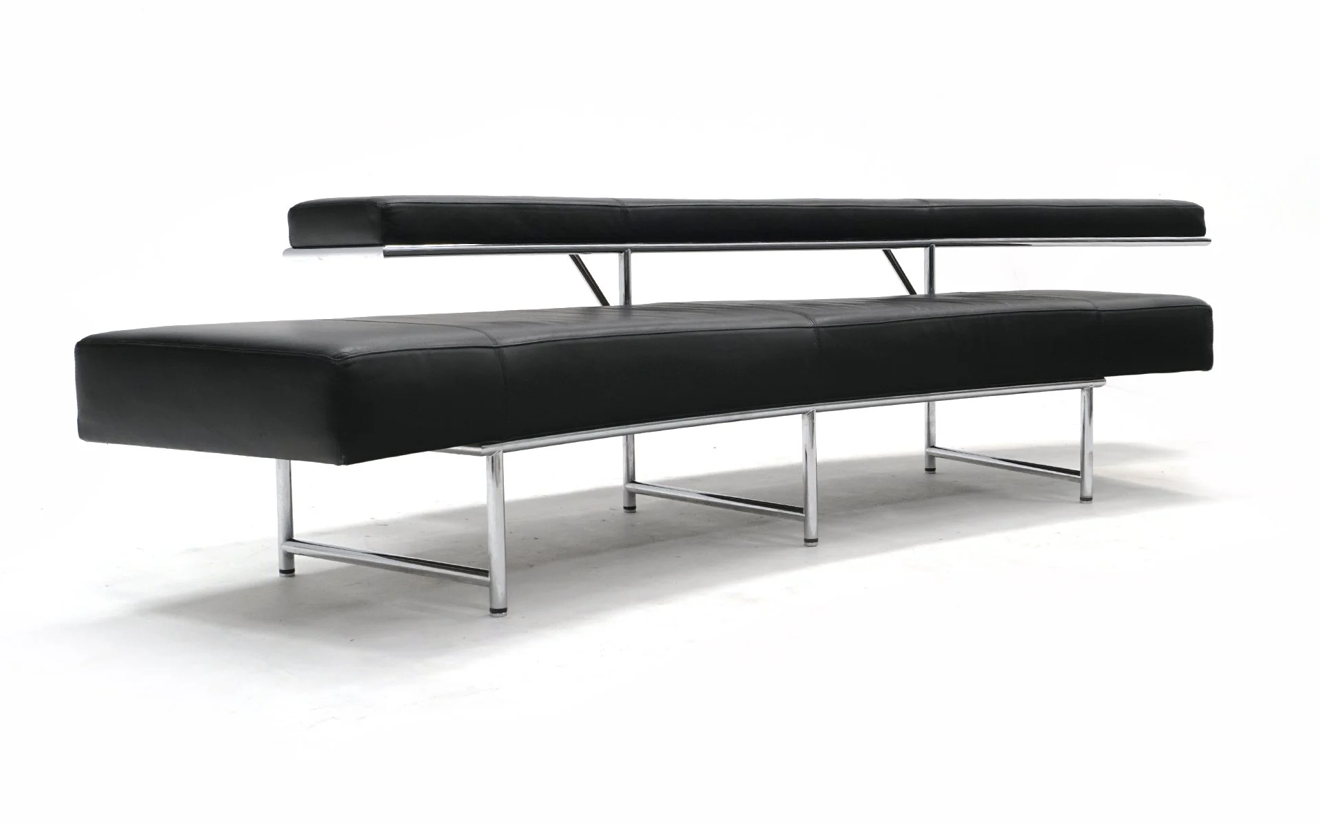 Eileen Gray Monte Carlo Sofa for ClassiCon, Black Leather and